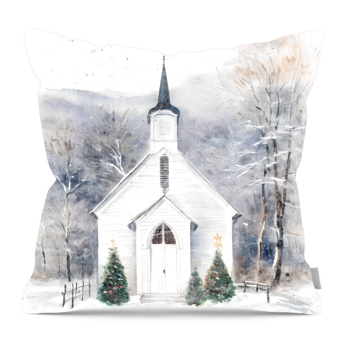 Winter Church 1 - Pillow