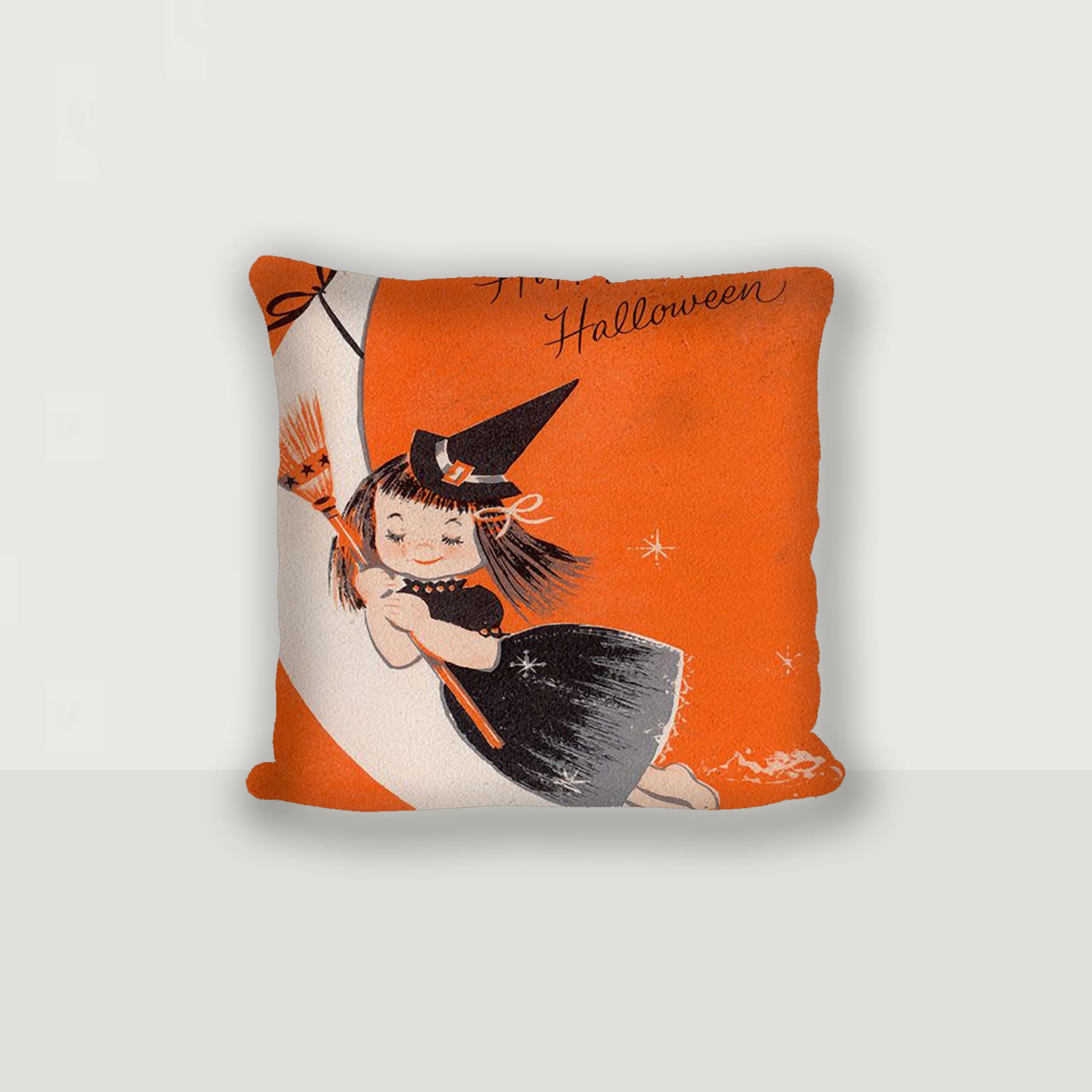 Witch On A Moon - Pillow