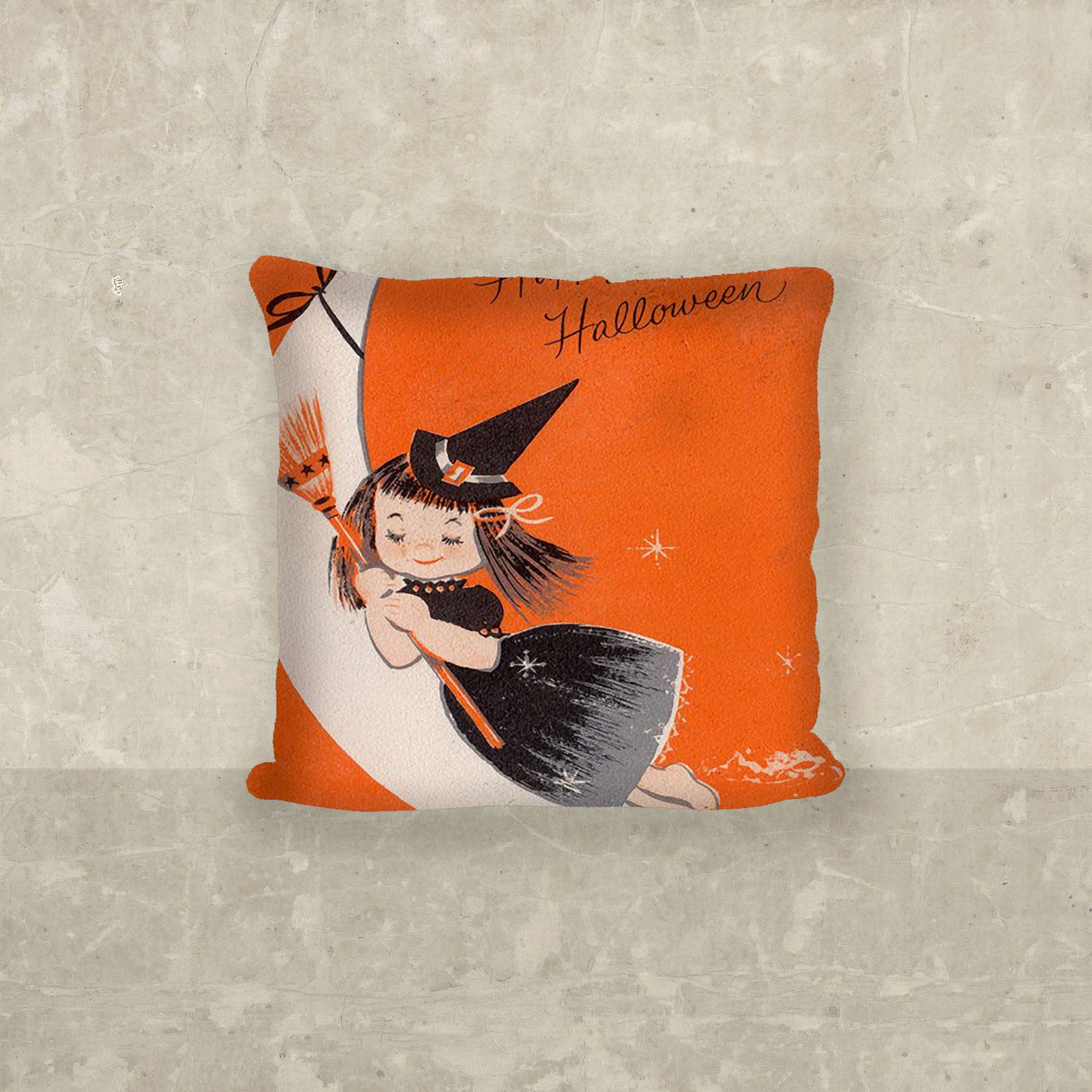 Witch On A Moon - Pillow