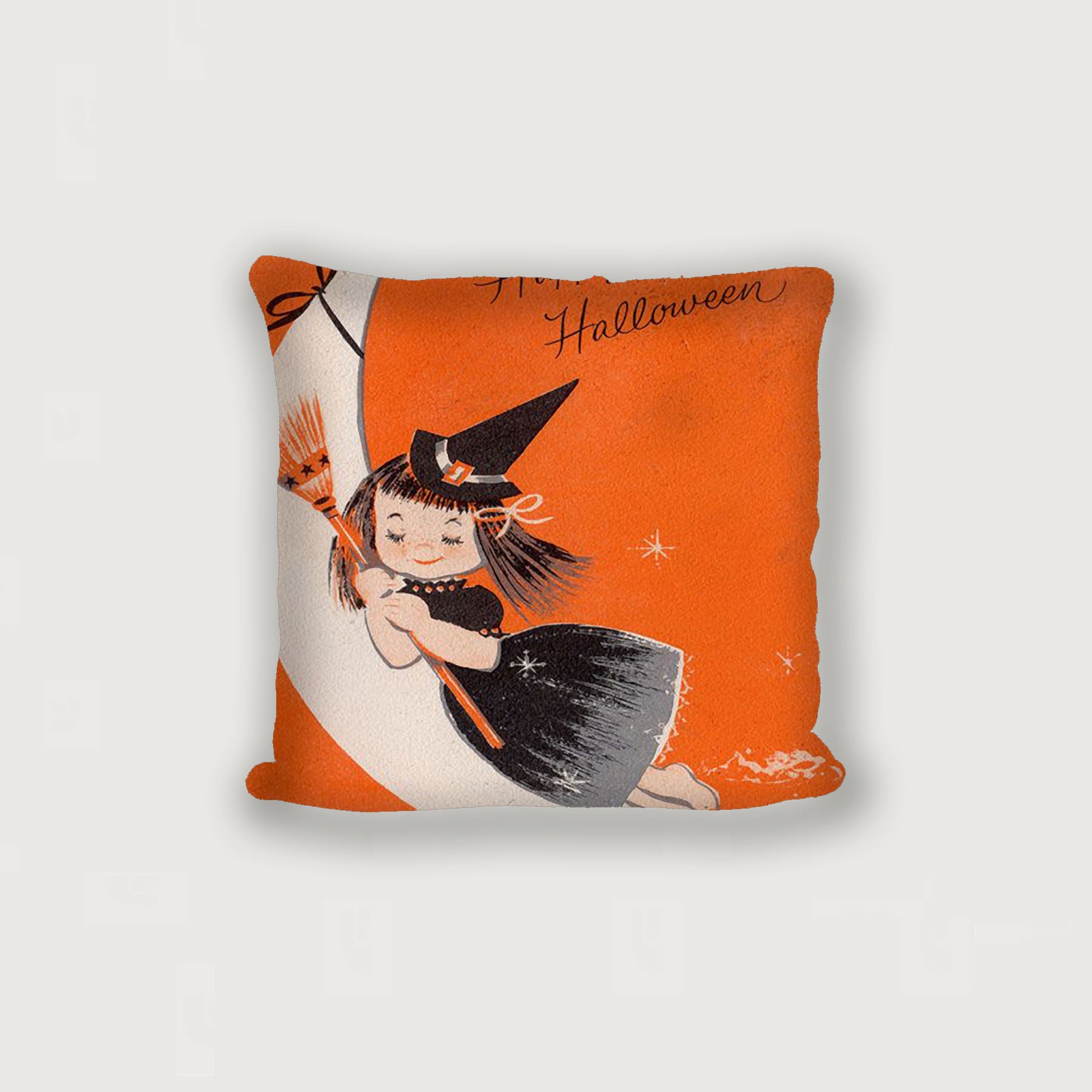 Witch On A Moon - Pillow