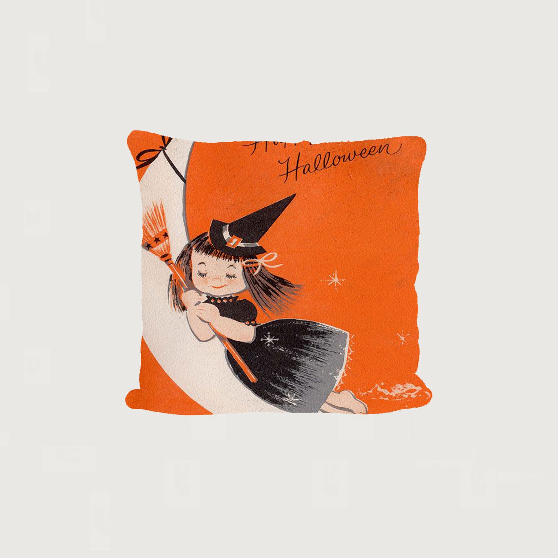 Witch On A Moon - Pillow