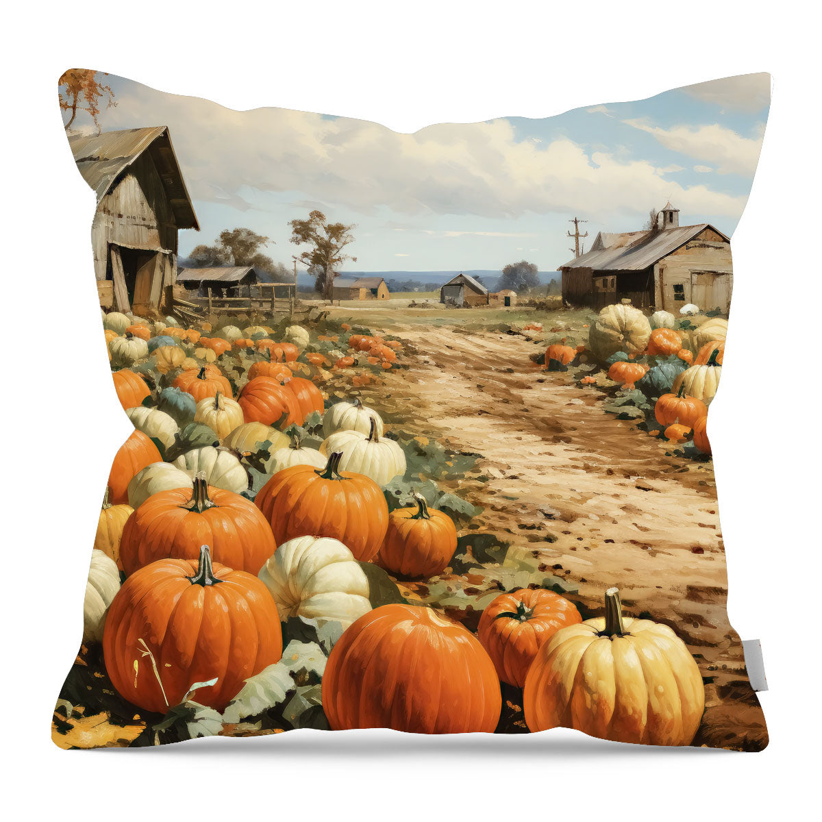 Field of Pumpkins - Pillow