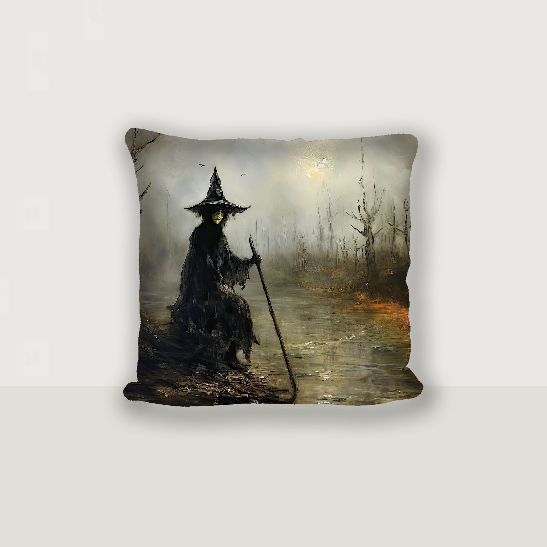 Witch on a path - Pillow