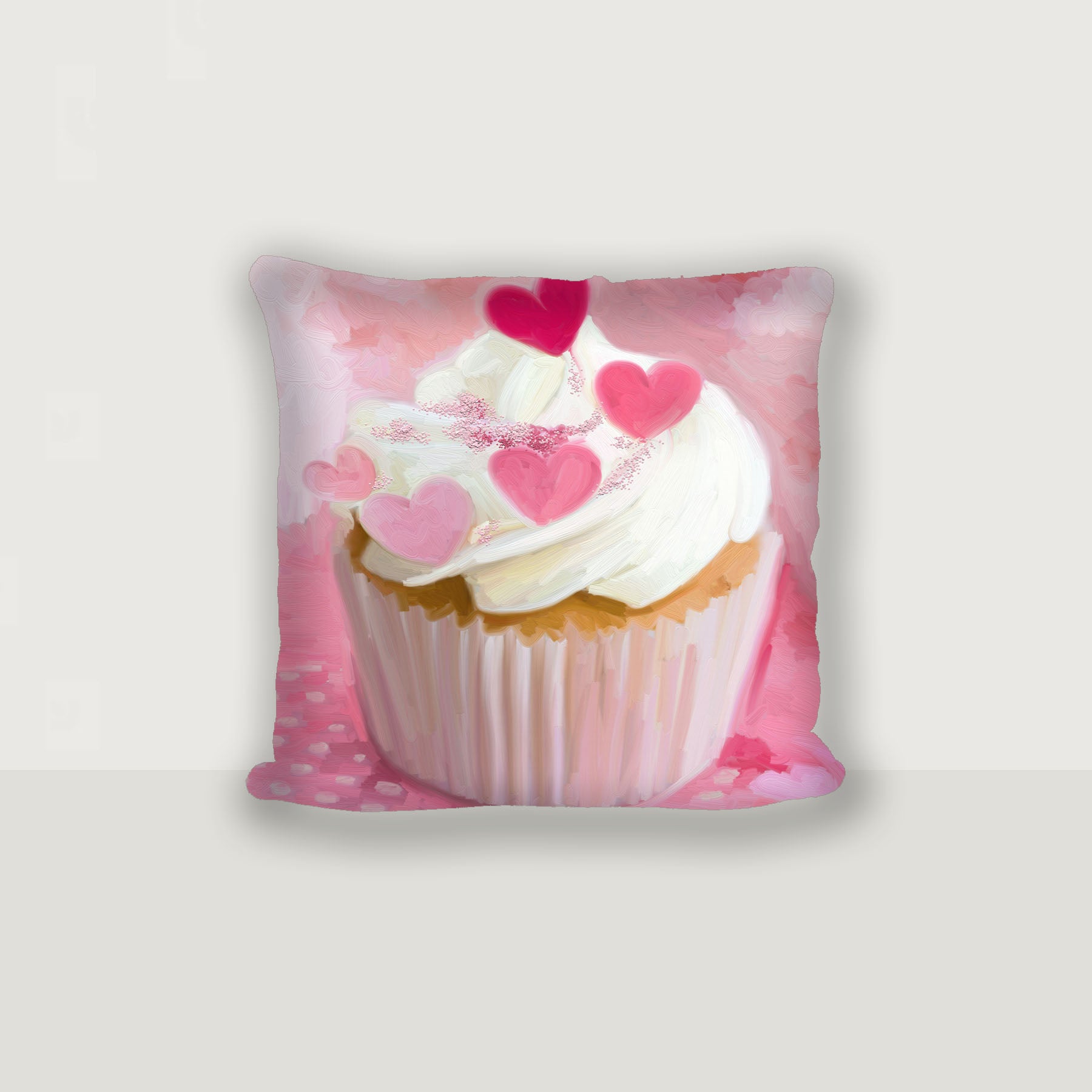 Heart Cupcakes - Pillow