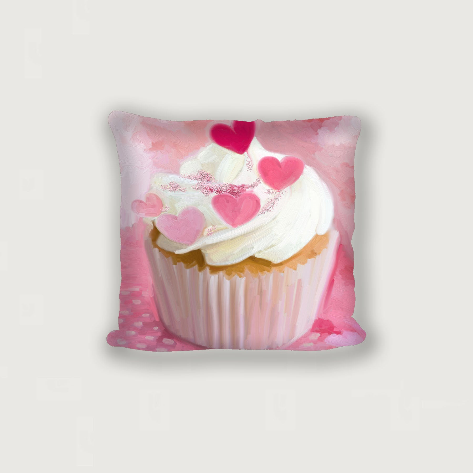 Heart Cupcakes - Pillow