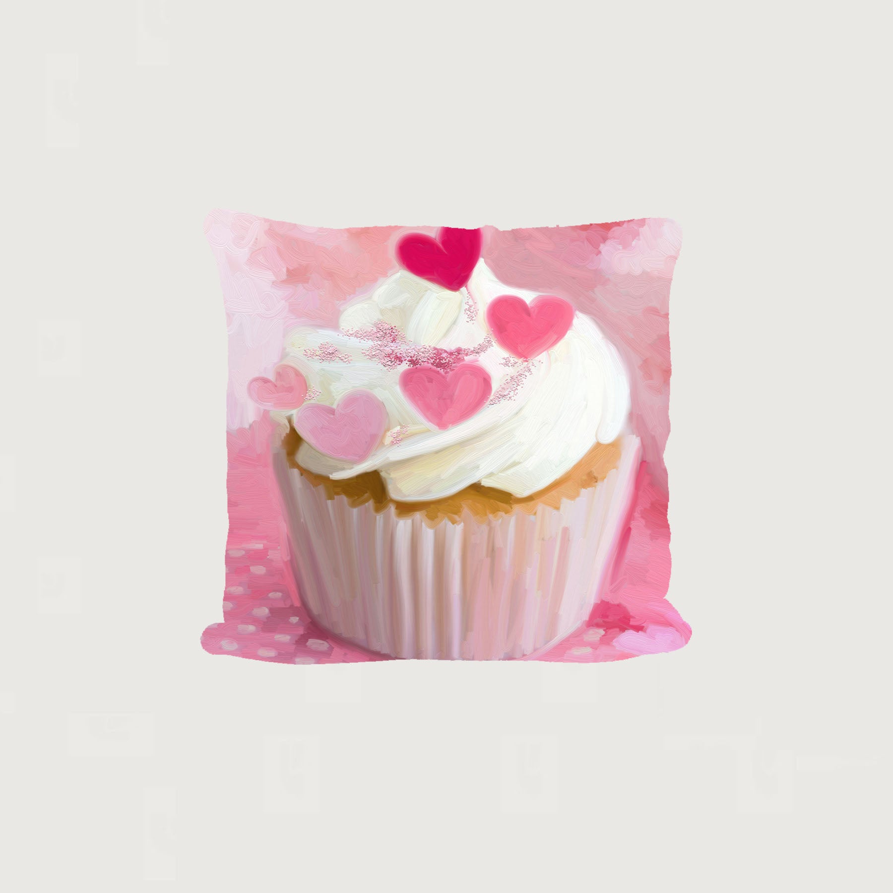 Heart Cupcakes - Pillow