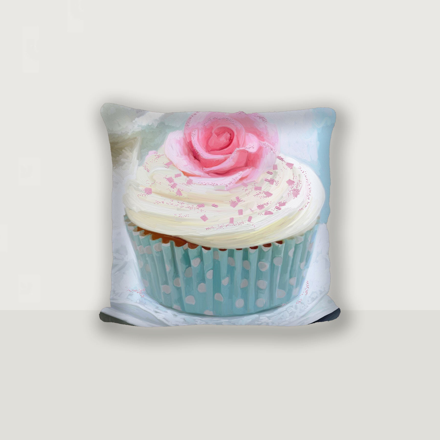 Blue Cupcake - Pillow
