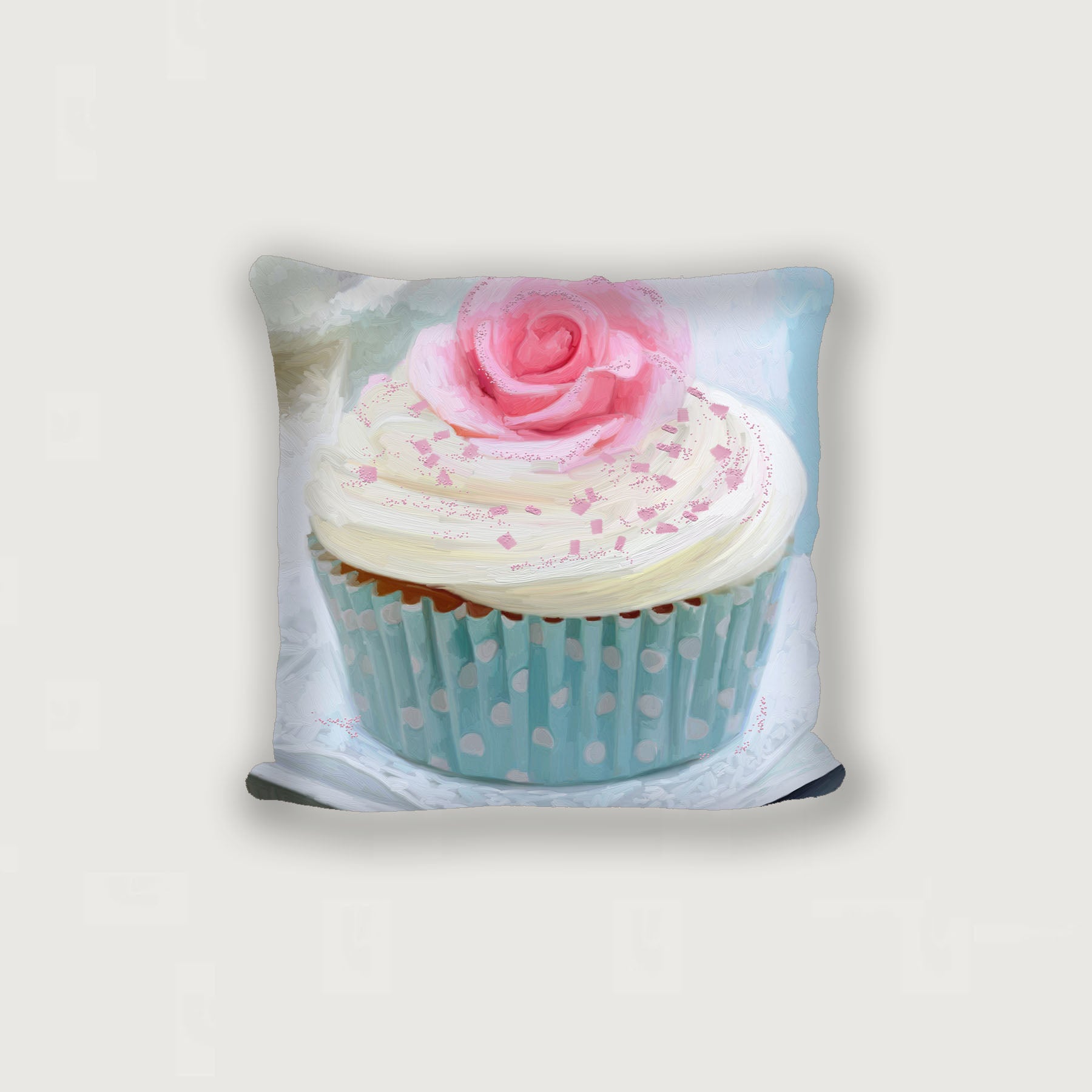 Blue Cupcake - Pillow
