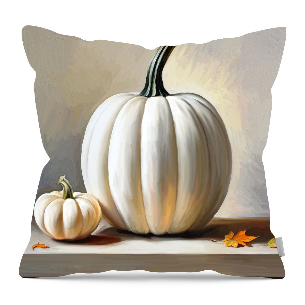 White Pumpkin Still life - Pillow