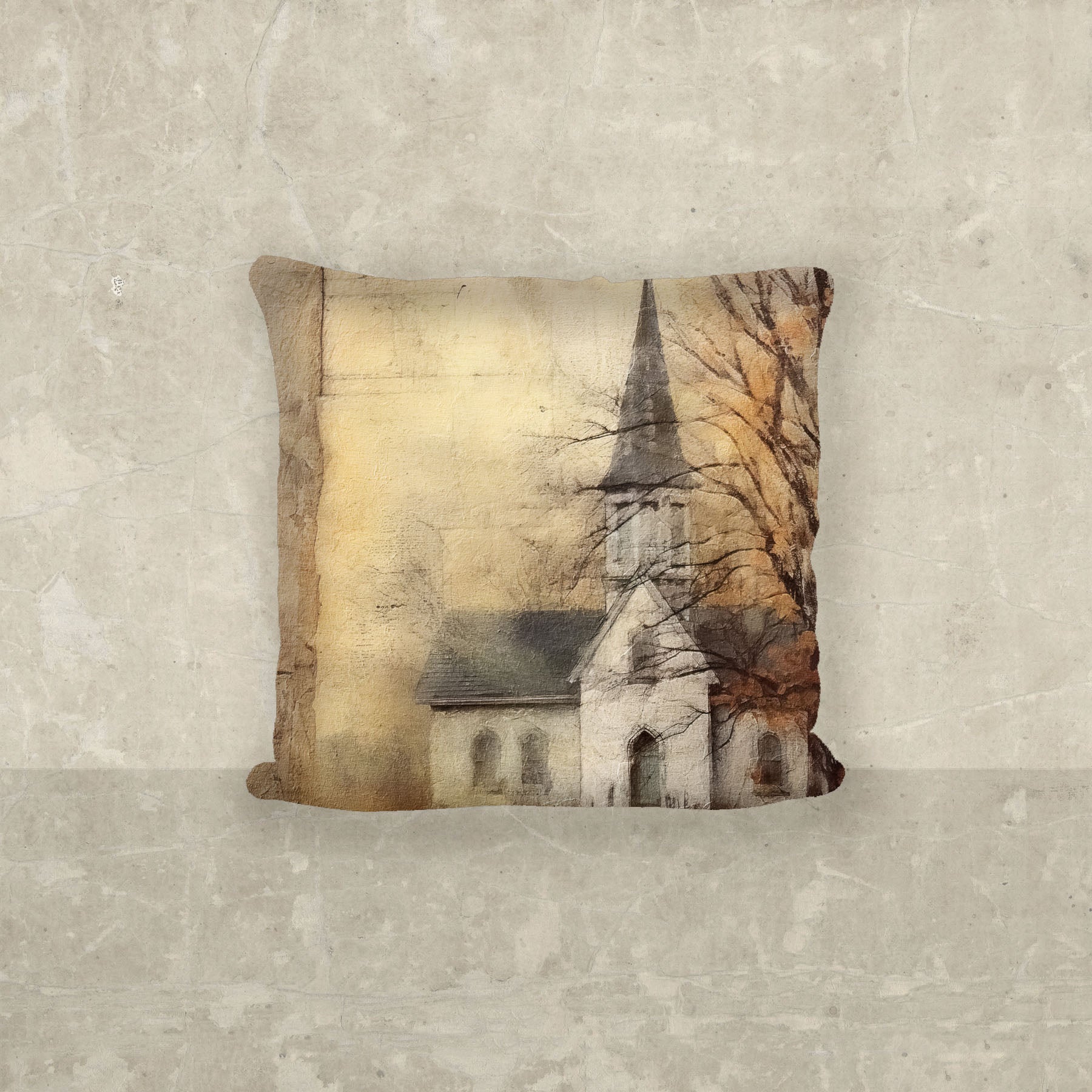 Autumn Church 1 - Pillow