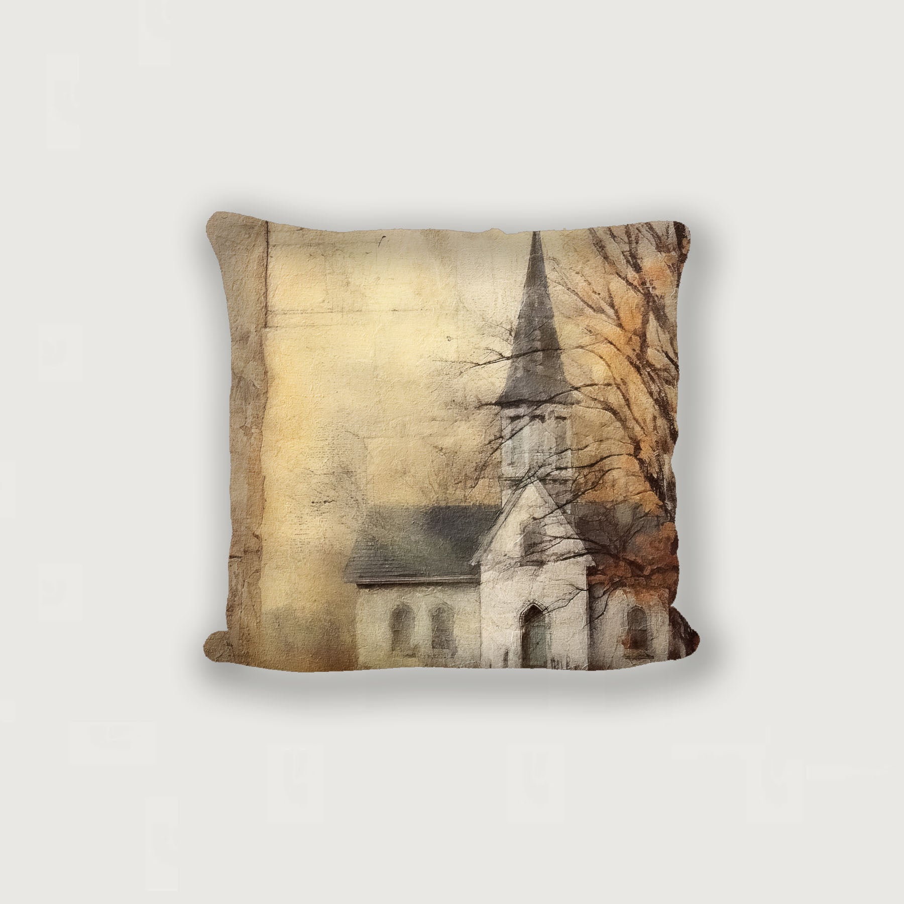 Autumn Church 1 - Pillow