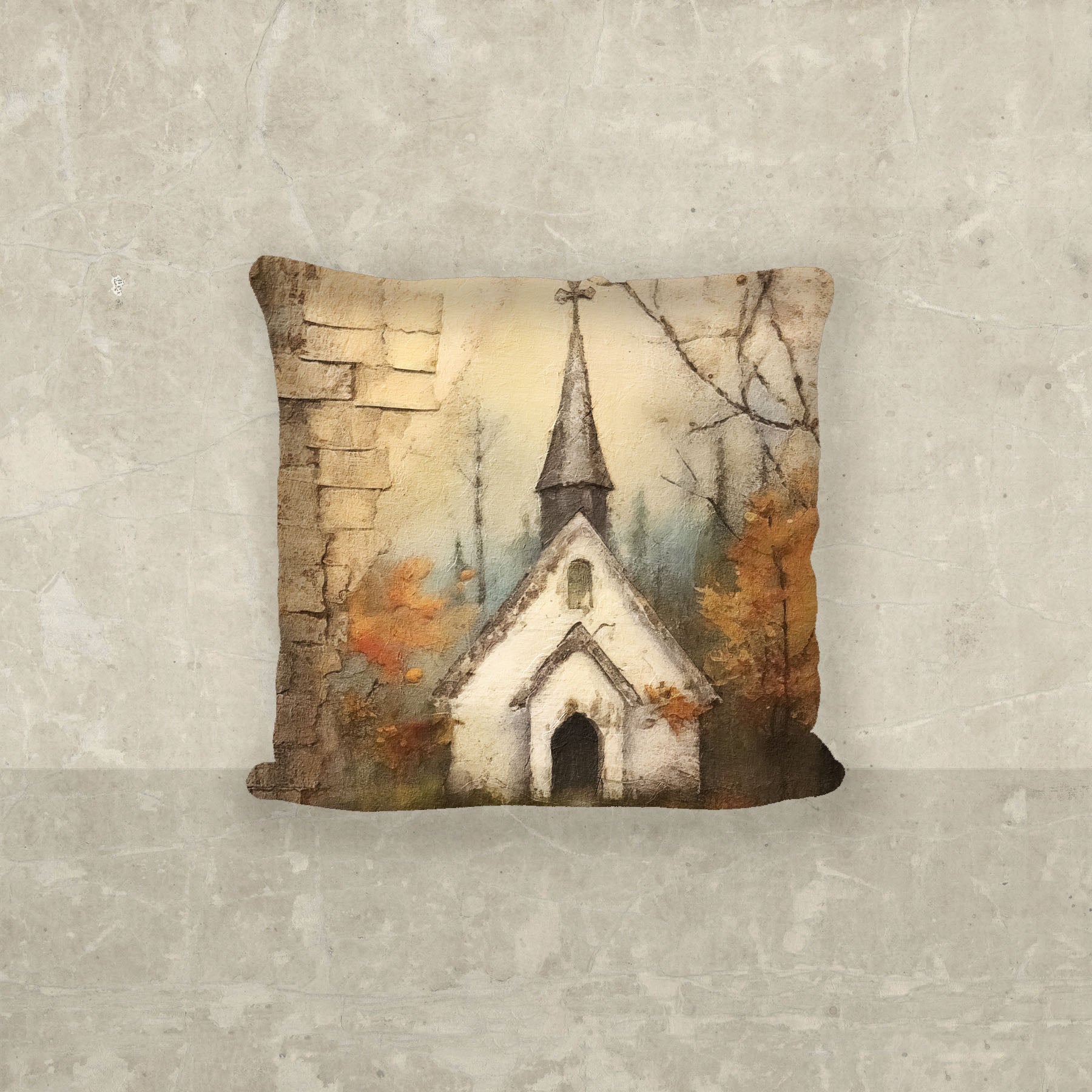 Autumn Church 2 - Pillow
