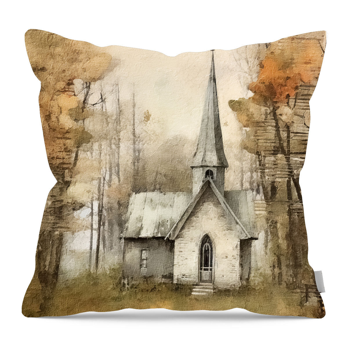 Autumn Church 3 - Pillow
