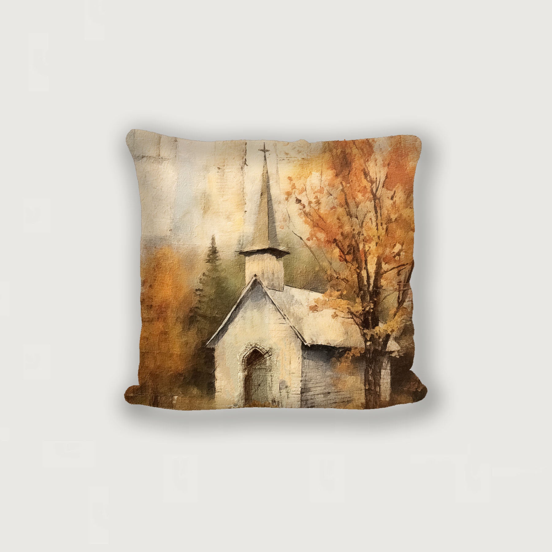 Autumn Church 4 - Pillow