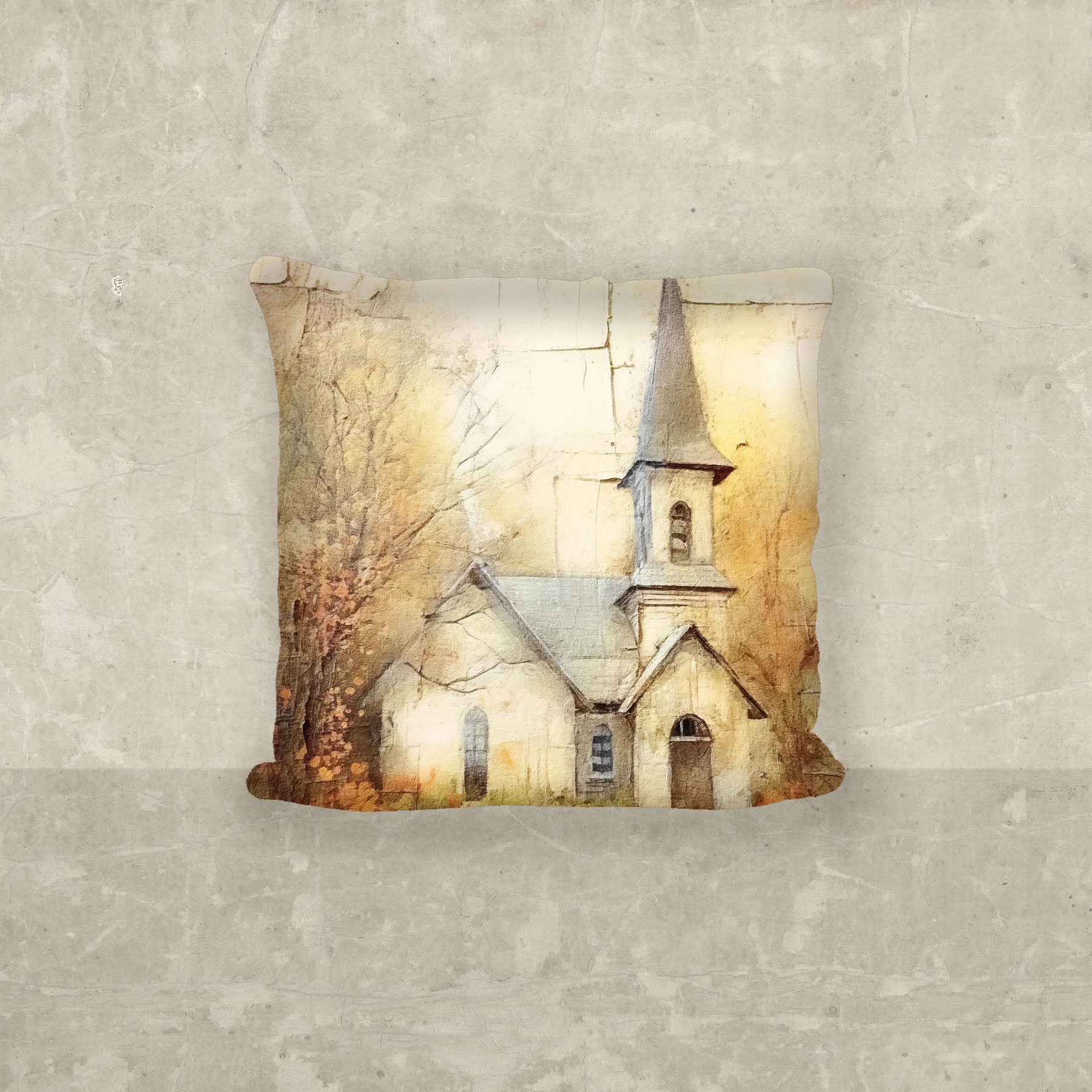 Autumn Church 5 - Pillow