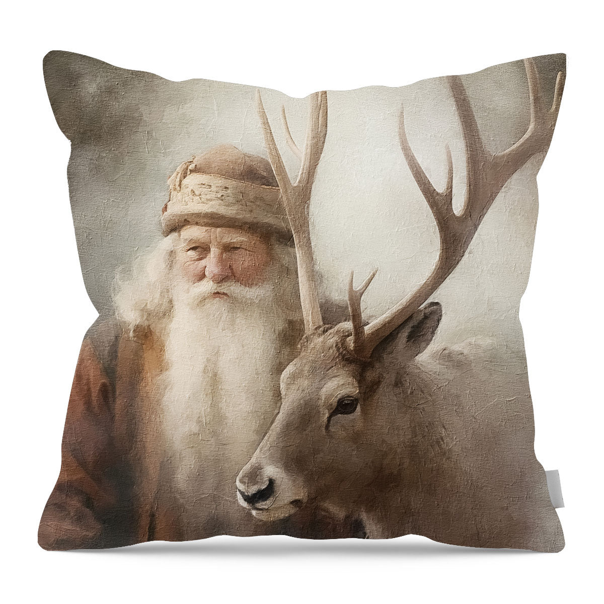 Old world Santa portrait - Pillow