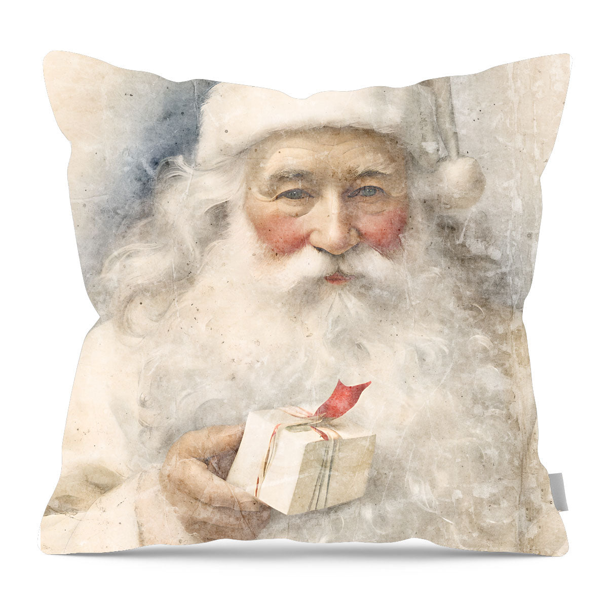 White Background Santa 8 - Pillow