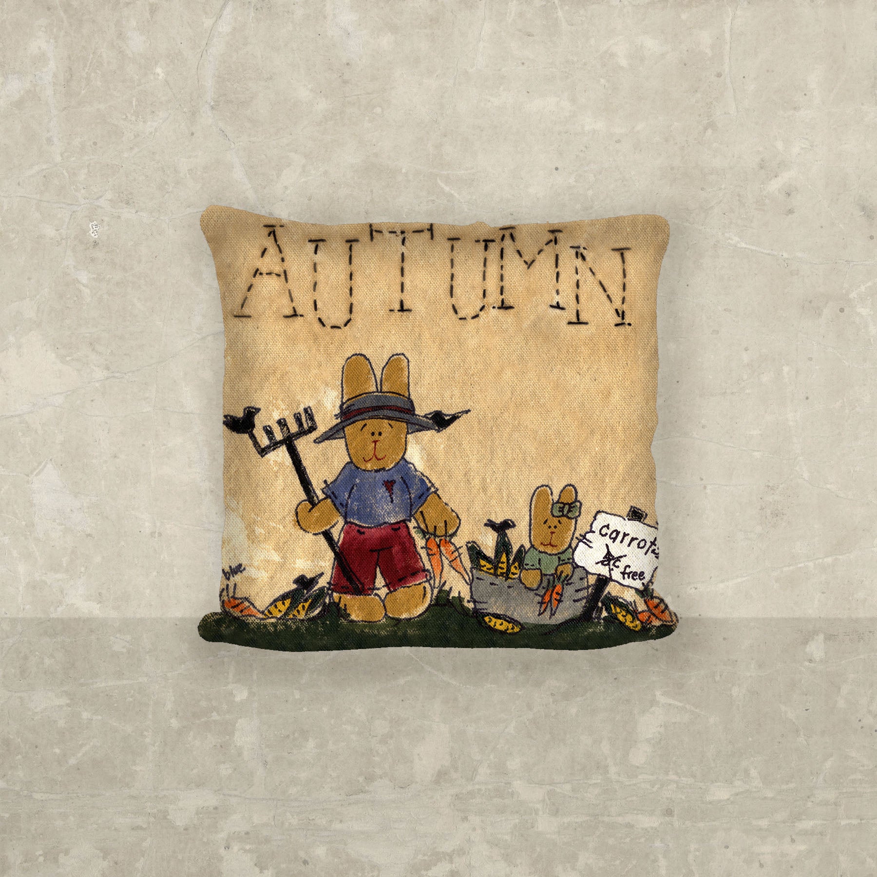 Autumn Bunny - Pillow