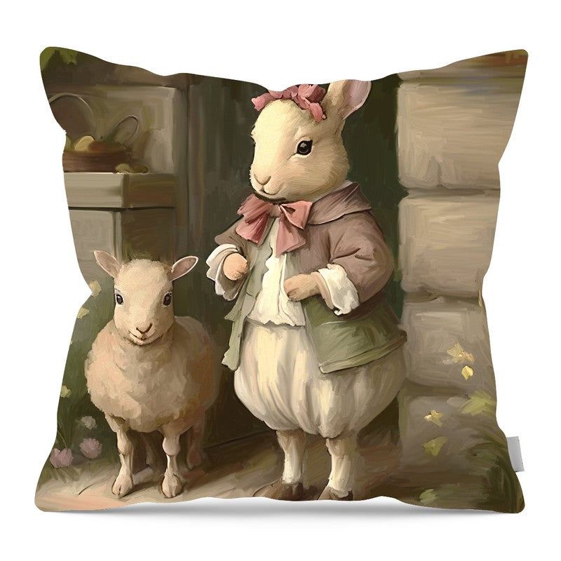 Violet - pillow — 16-inch linen-look pillow