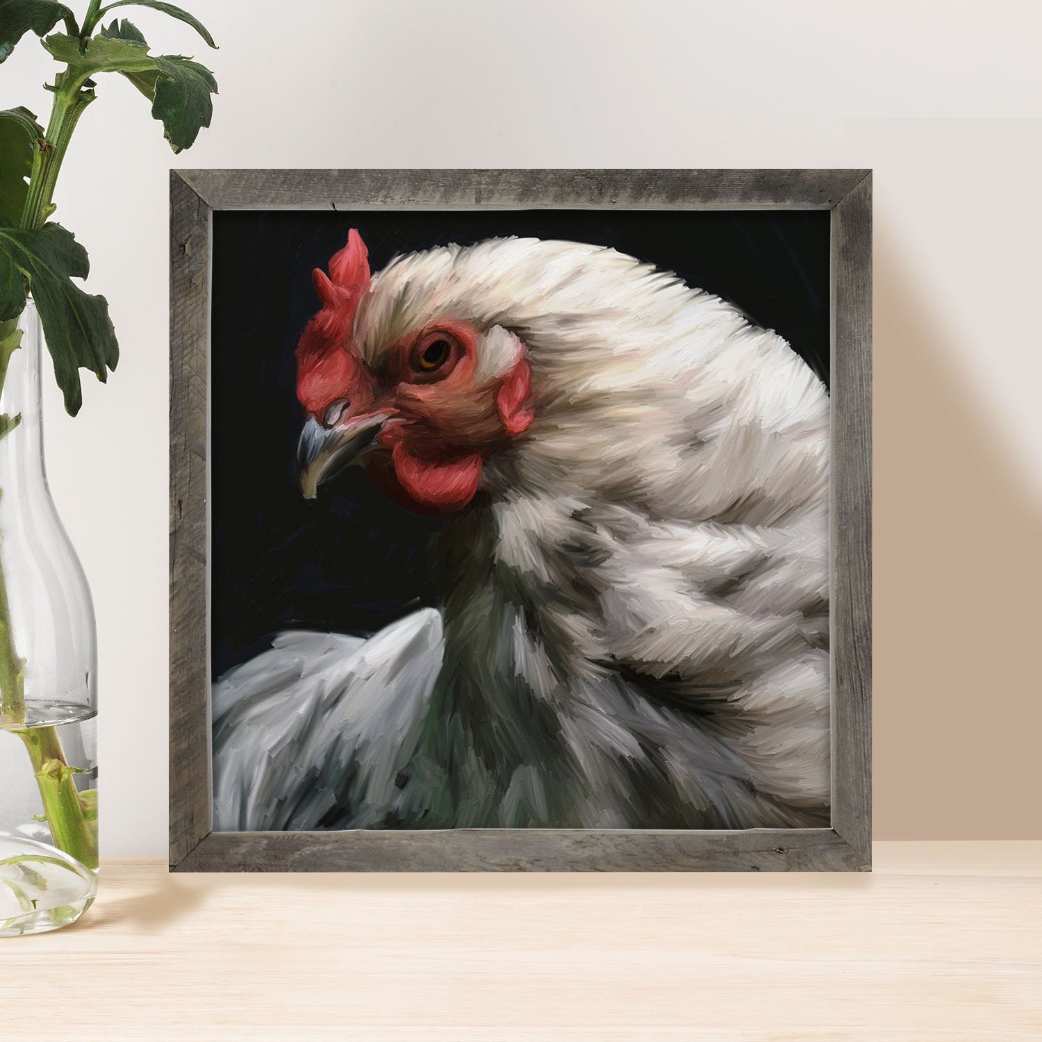 White Rooster