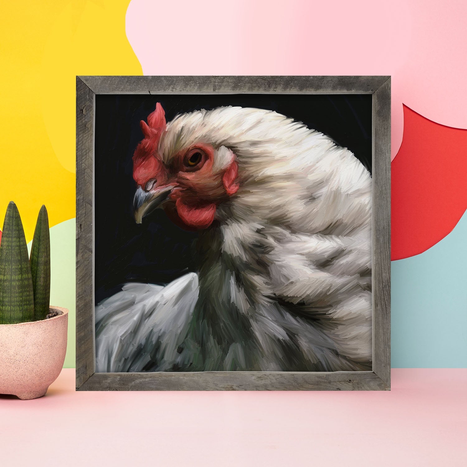 White Rooster