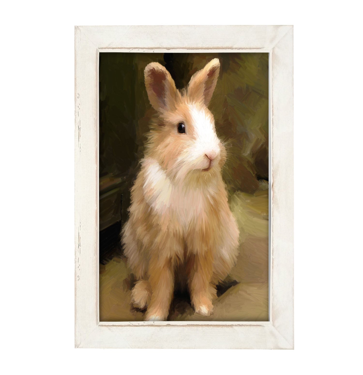 Sitting Rabbit - Framed Art