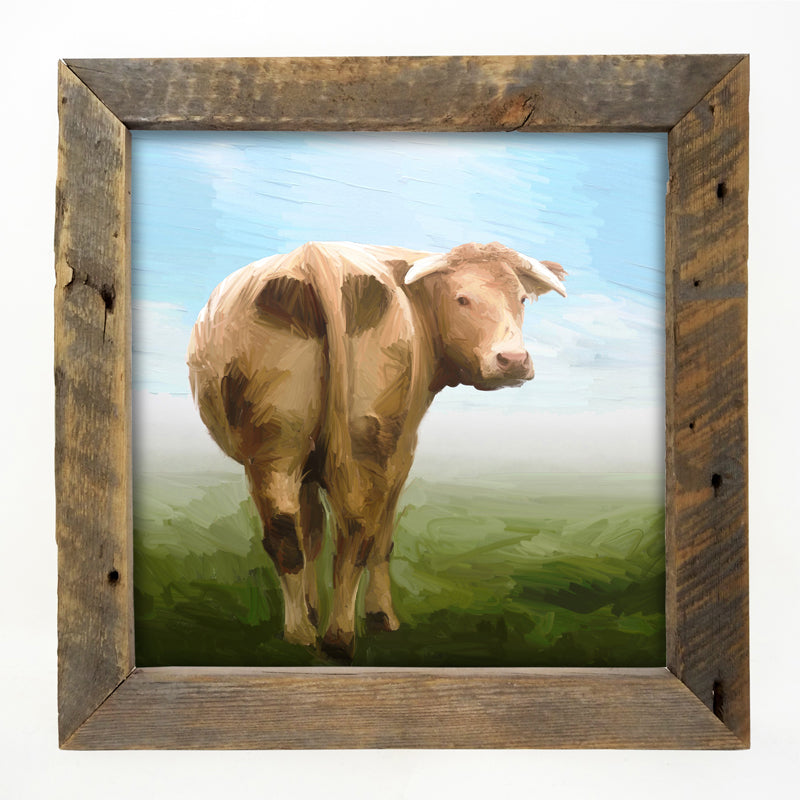 Cow Looking Back