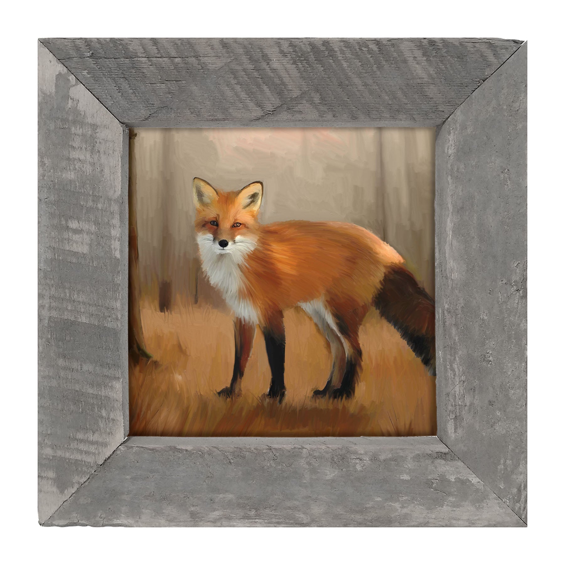 Standing Fox - Framed Art