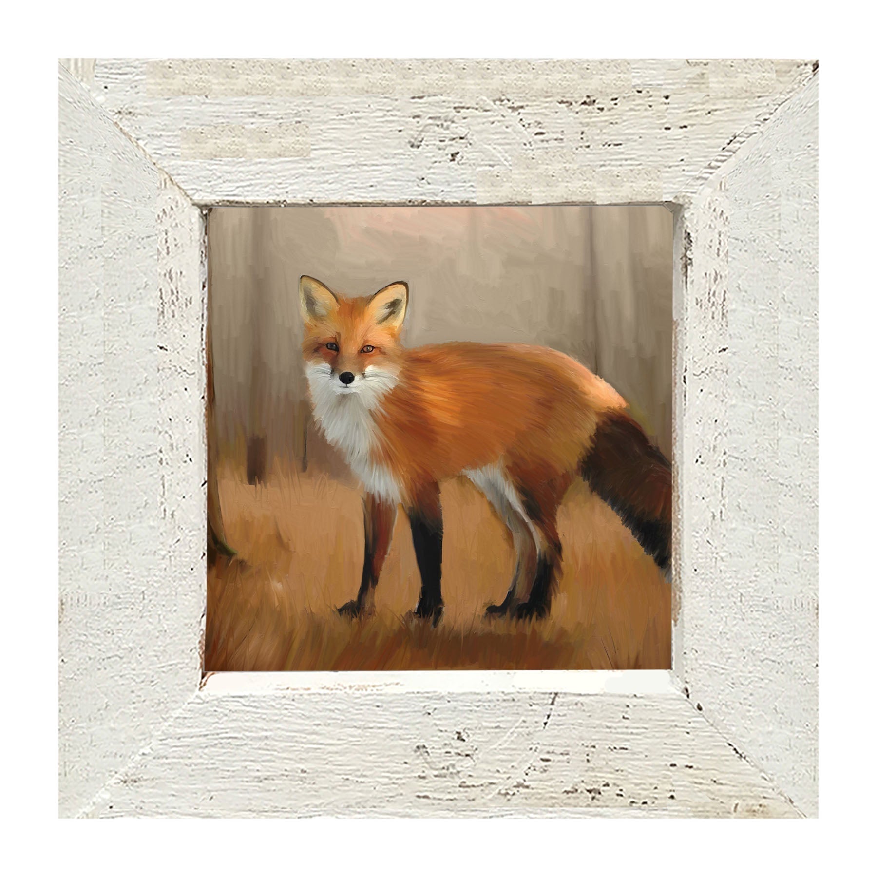 Standing Fox - Framed Art