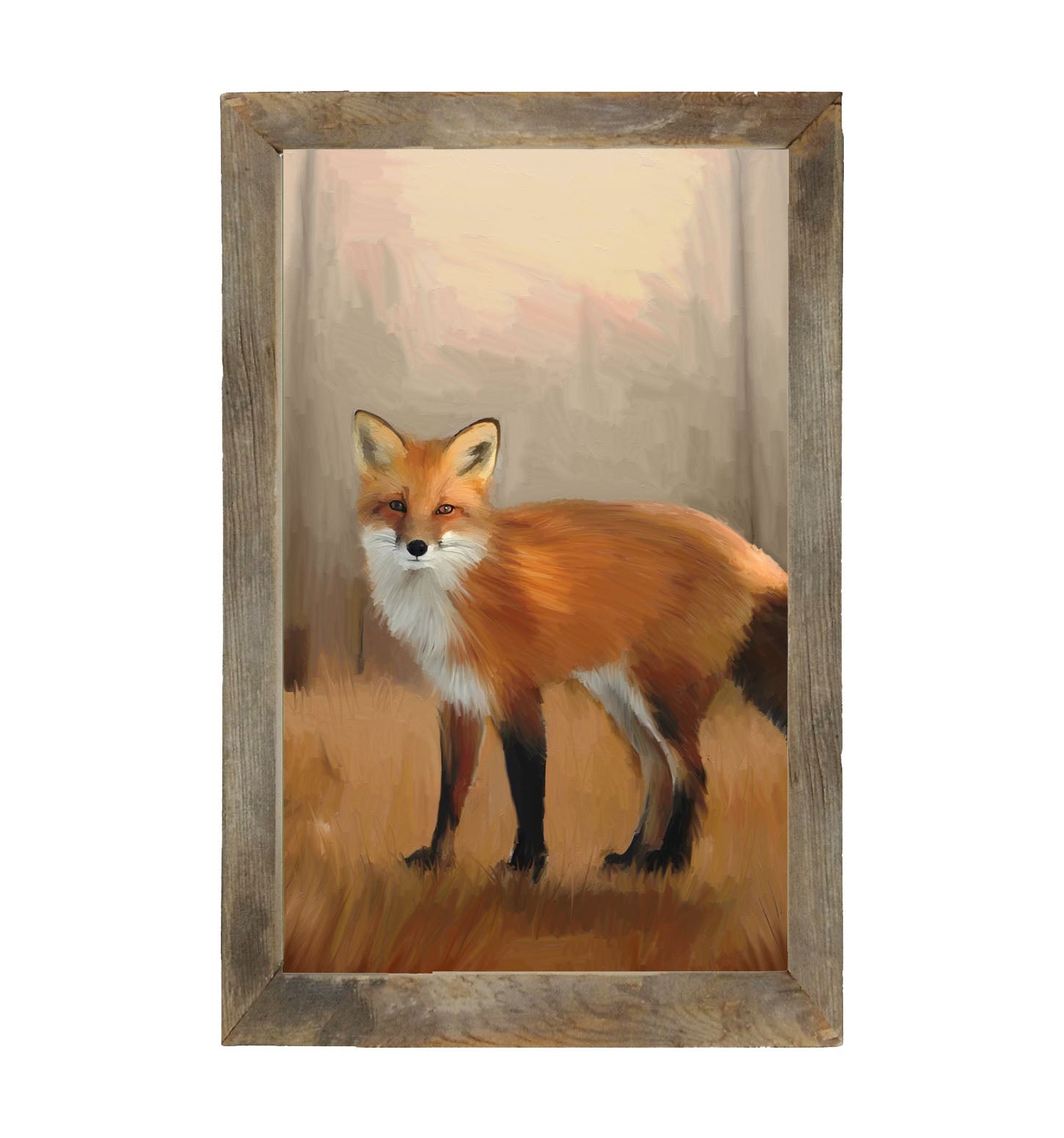 Standing Fox - Framed Art