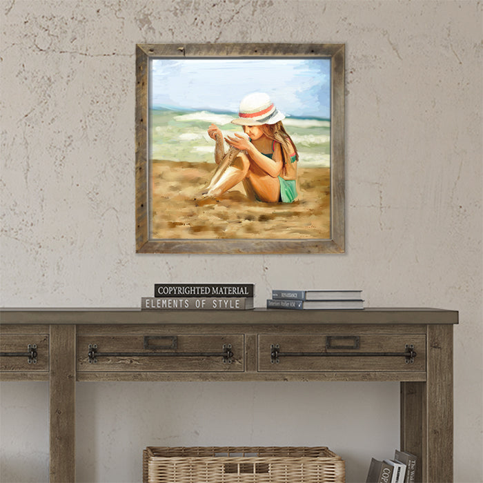 Girl Playing in Sand