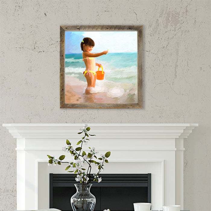 Girl Playing in the Water