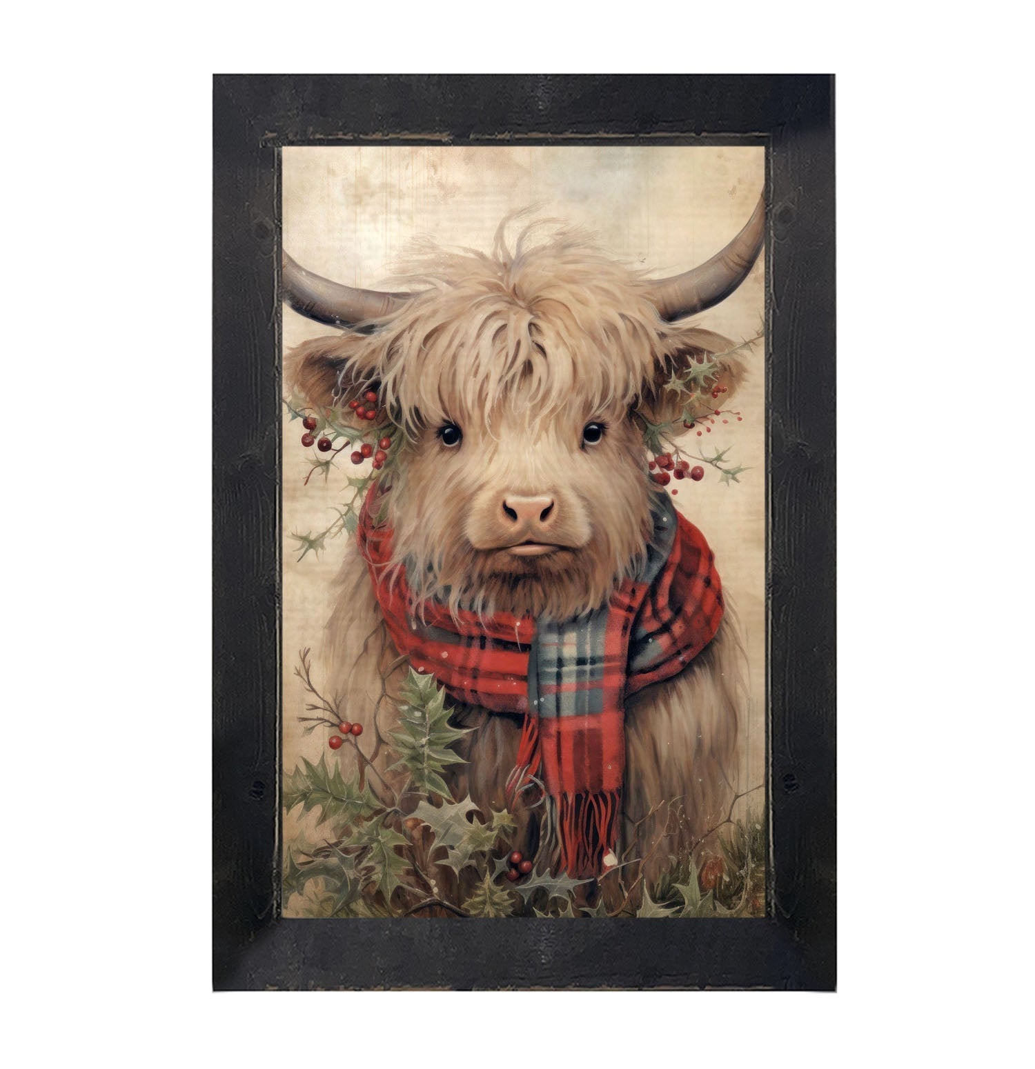 Holly Cow - Framed art
