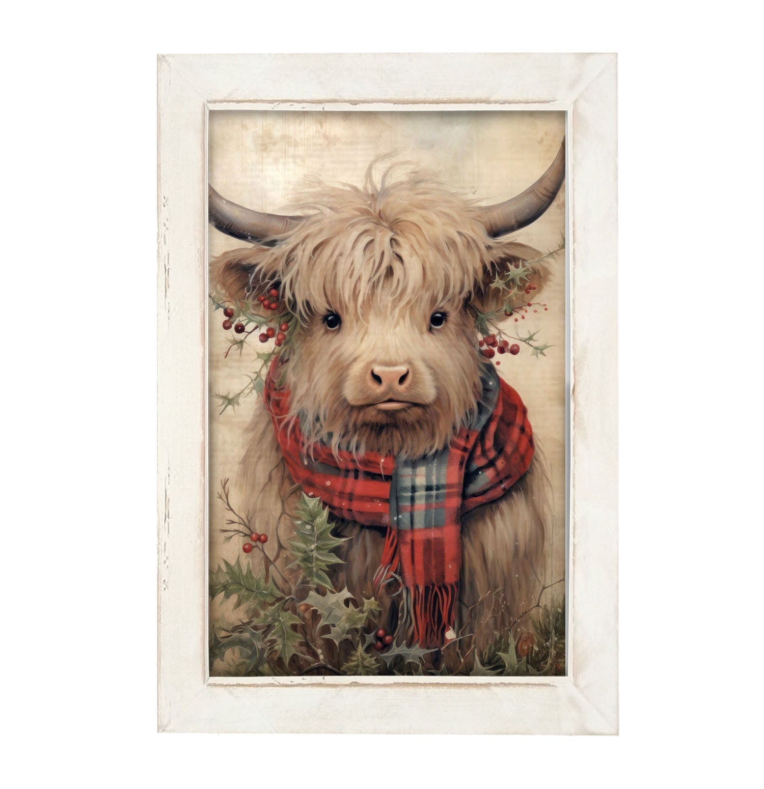 Holly Cow - Framed art