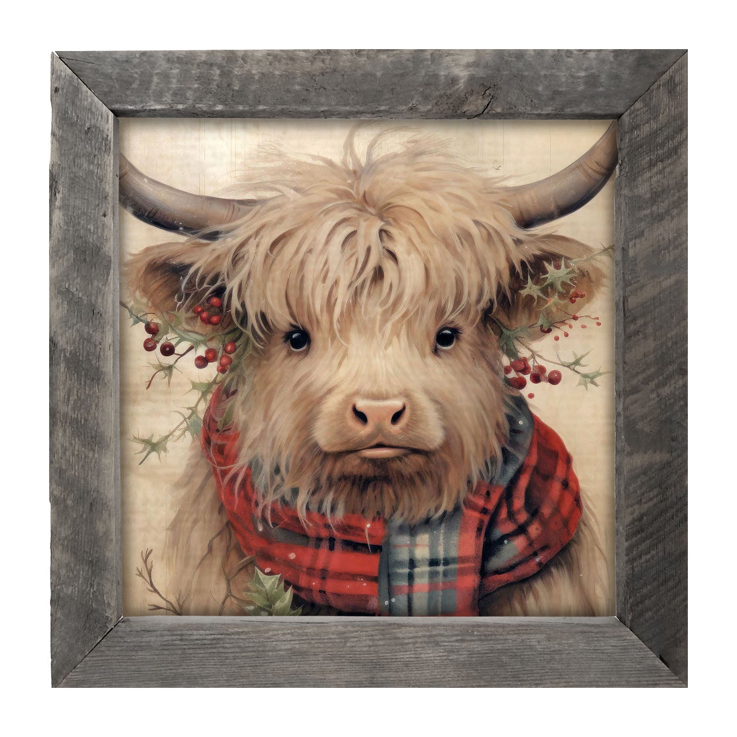 Holly Cow - Framed art
