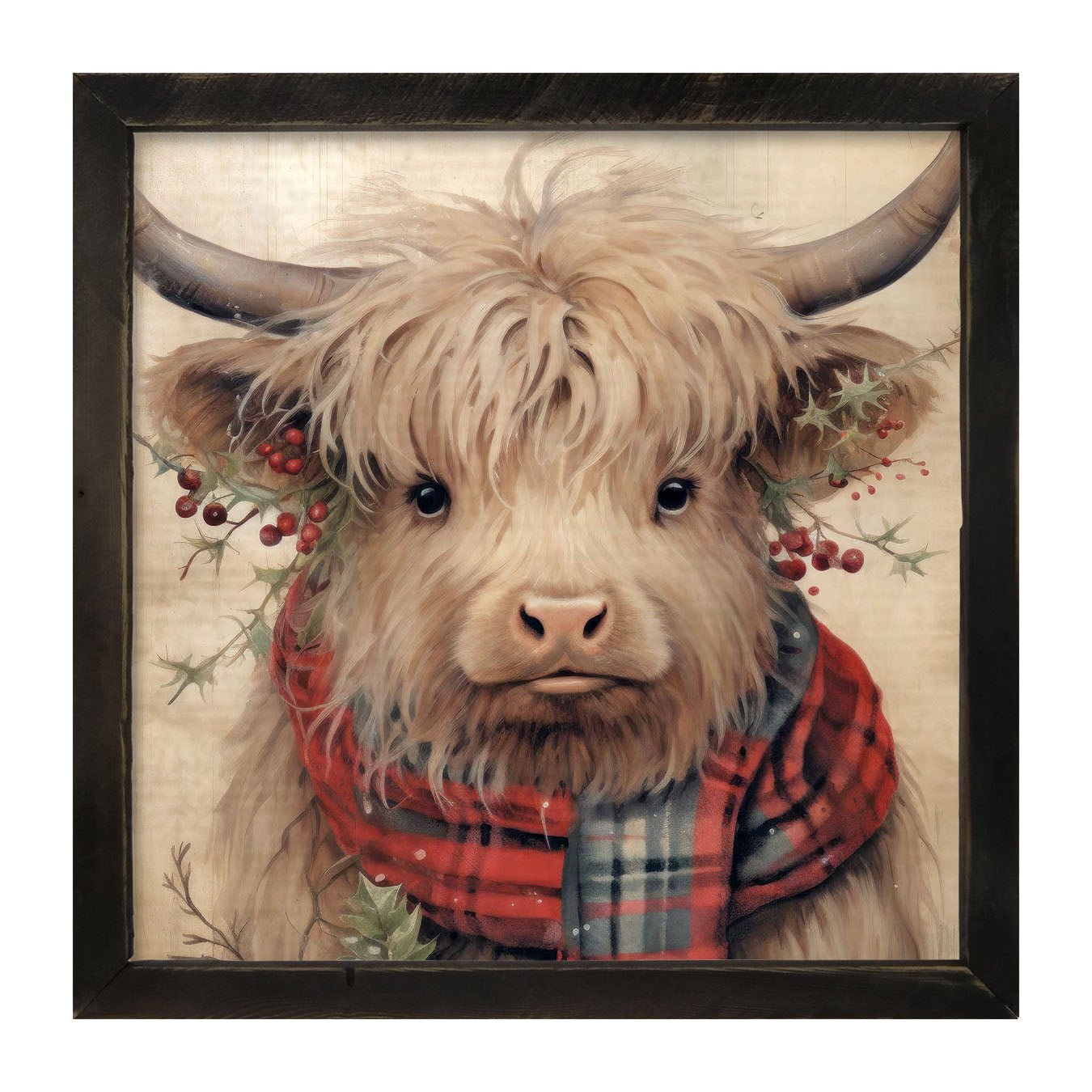 Holly Cow - Framed art