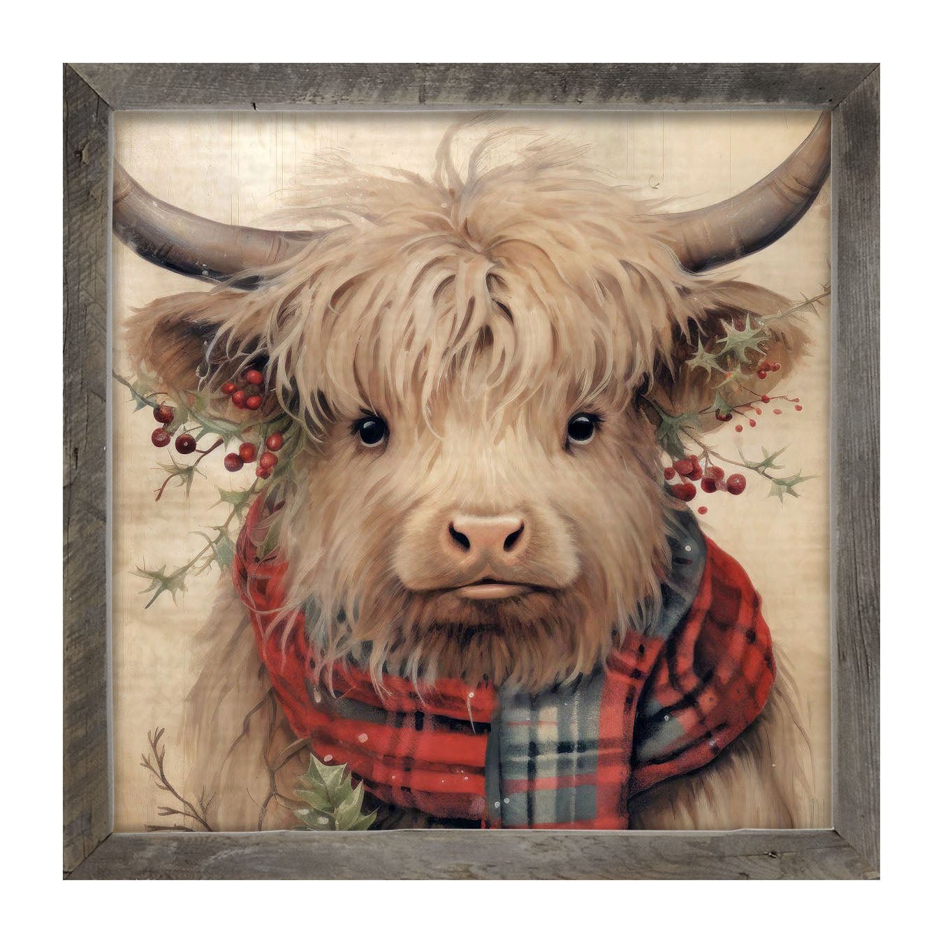 Holly Cow - Framed art