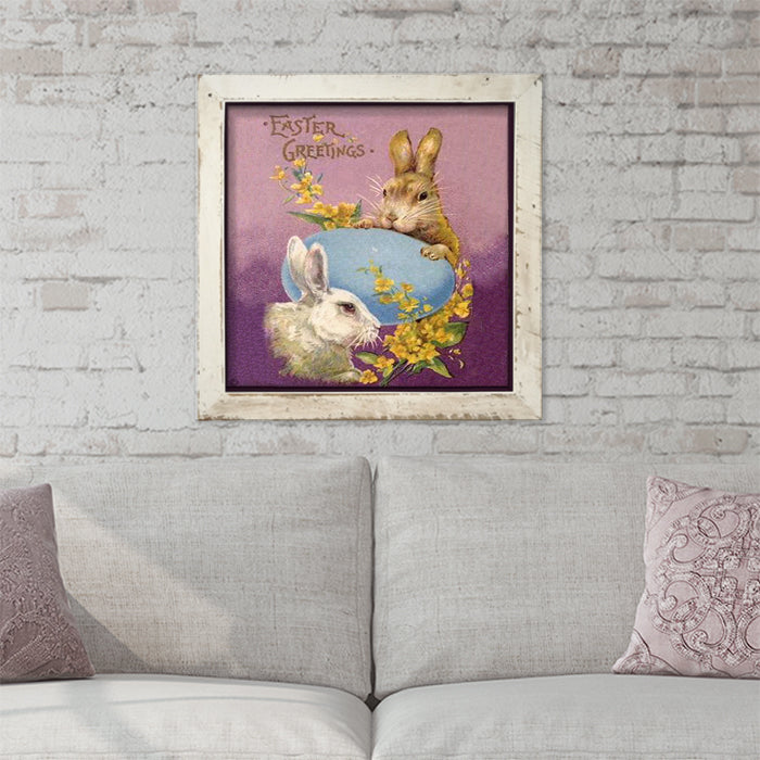 Easter Greetings Bunnies