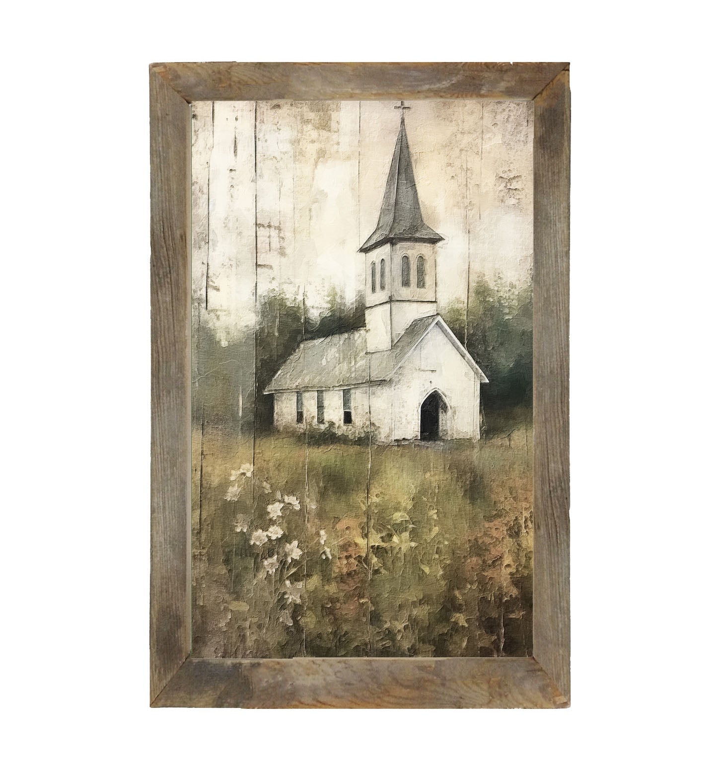 Old Country Church 5 - Framed Art