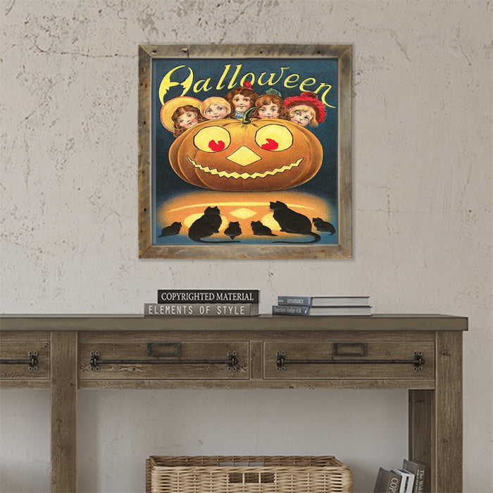 Halloween with Kids, Cats and Pumpkins