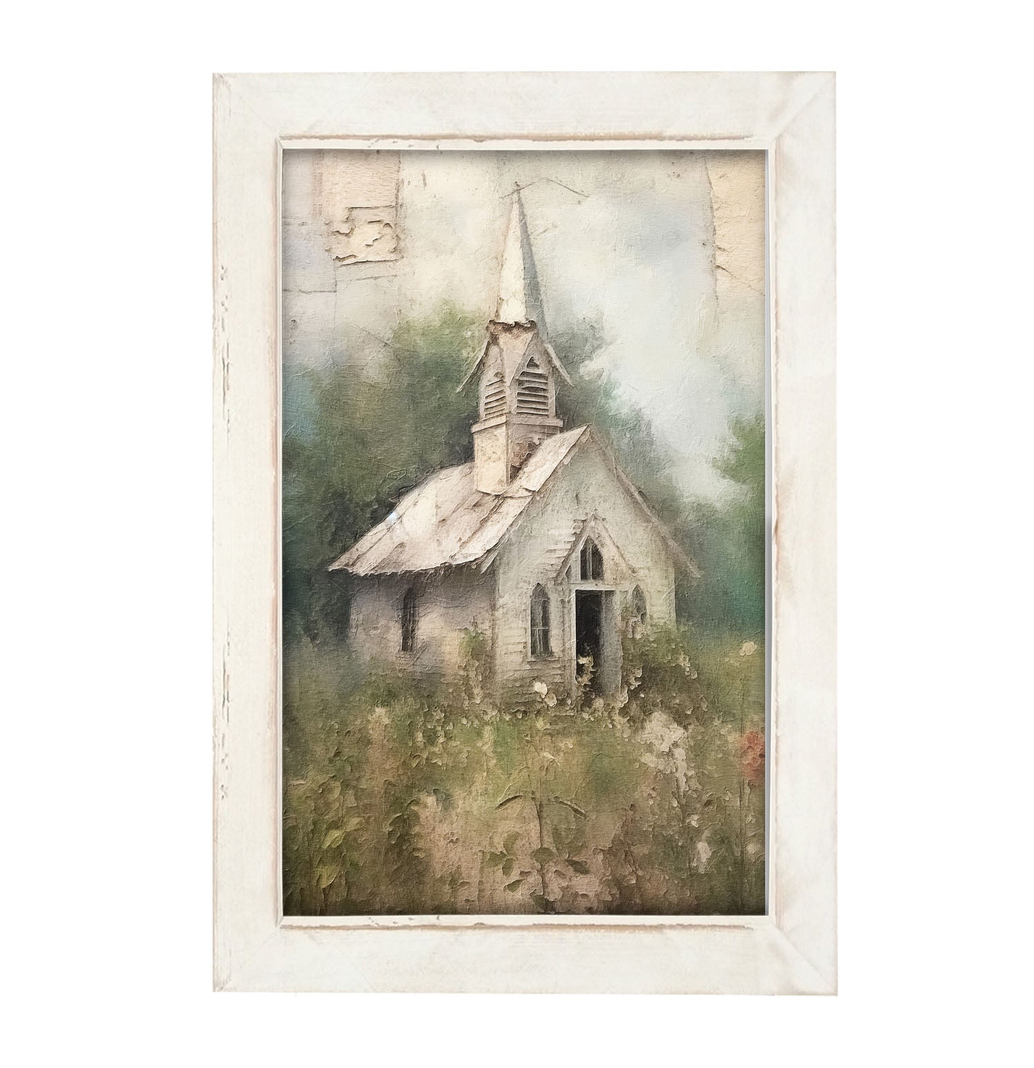 Old Country Church 2 - Framed Art