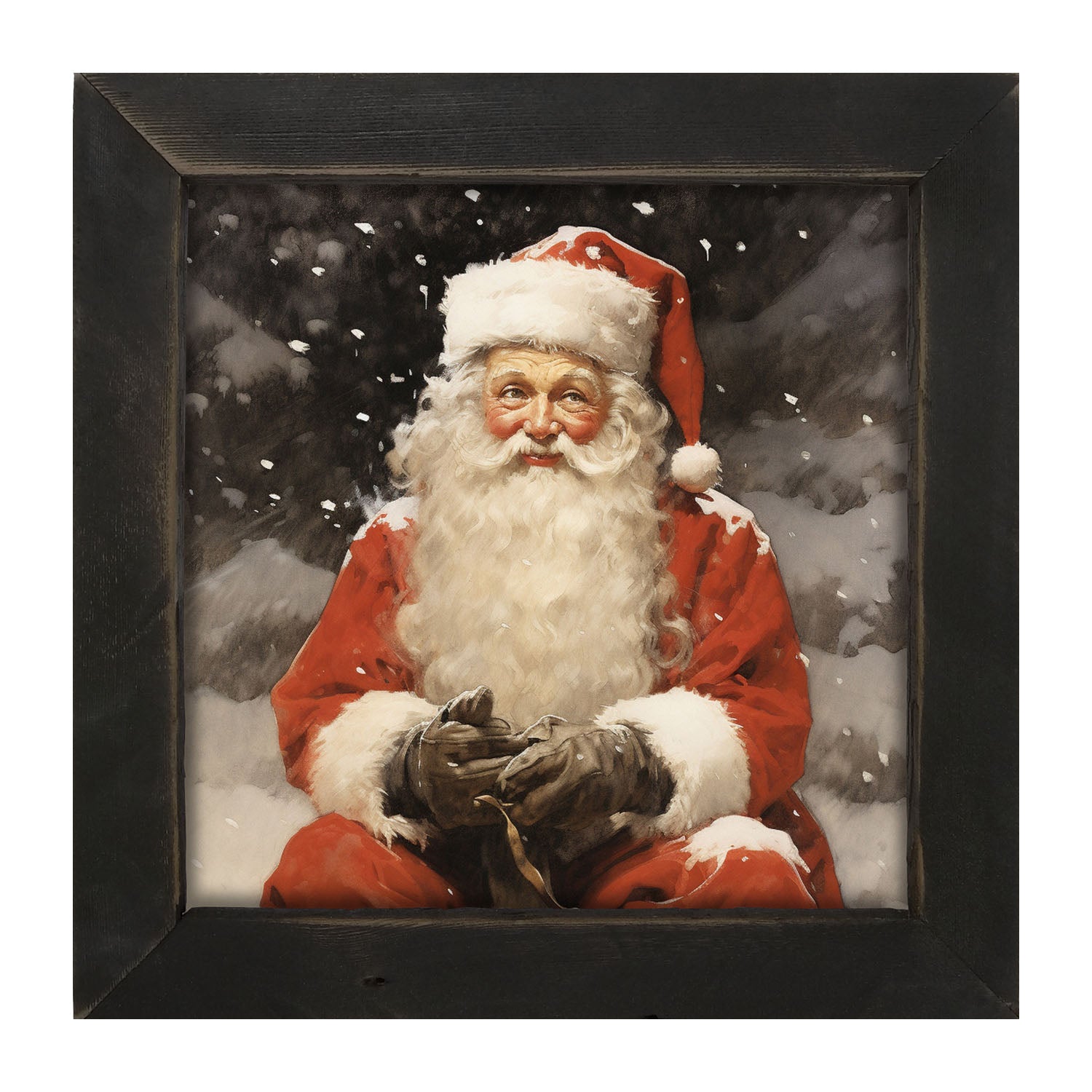 Santa distracted - Framed Art