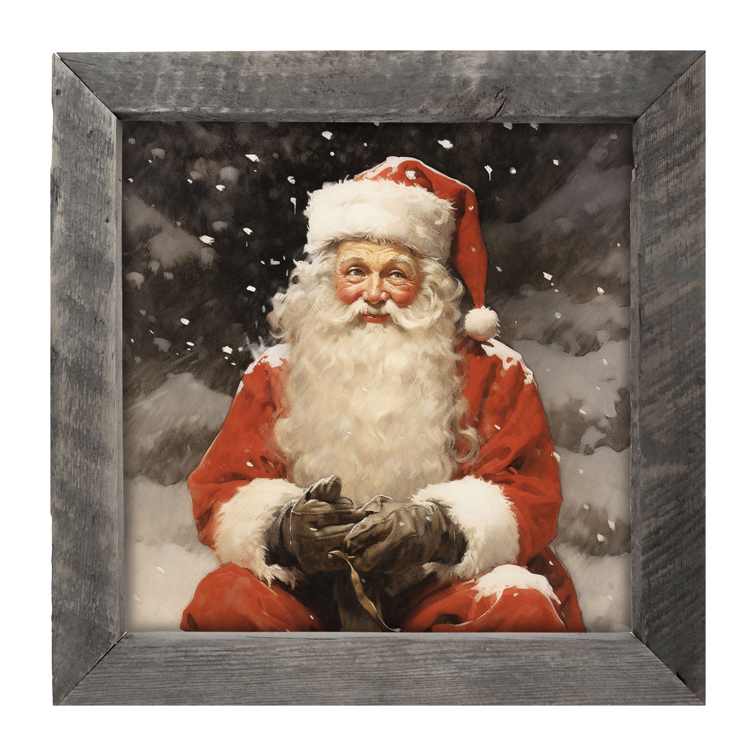 Santa distracted - Framed Art