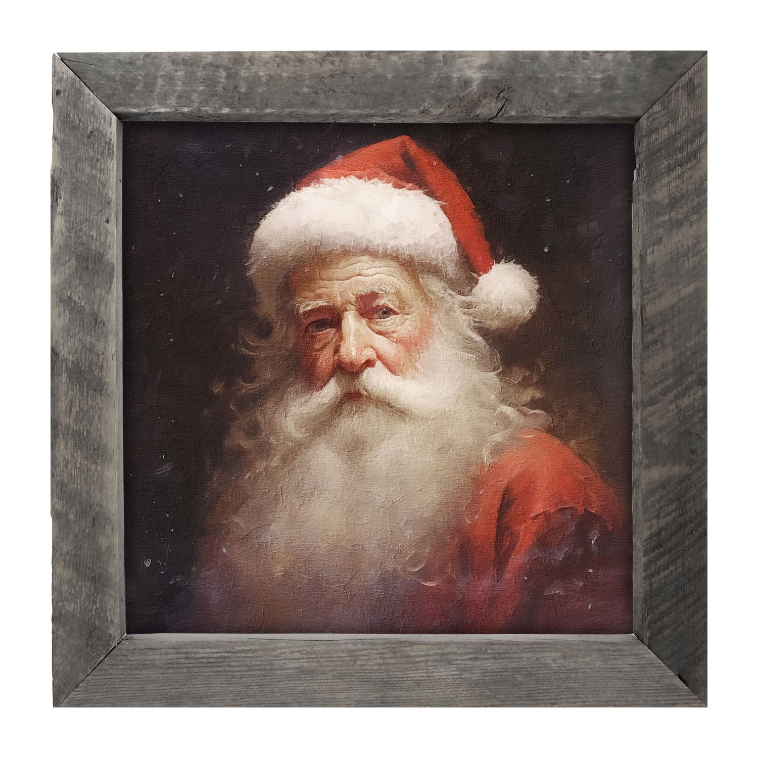 Santa portrait 6 - Framed Art