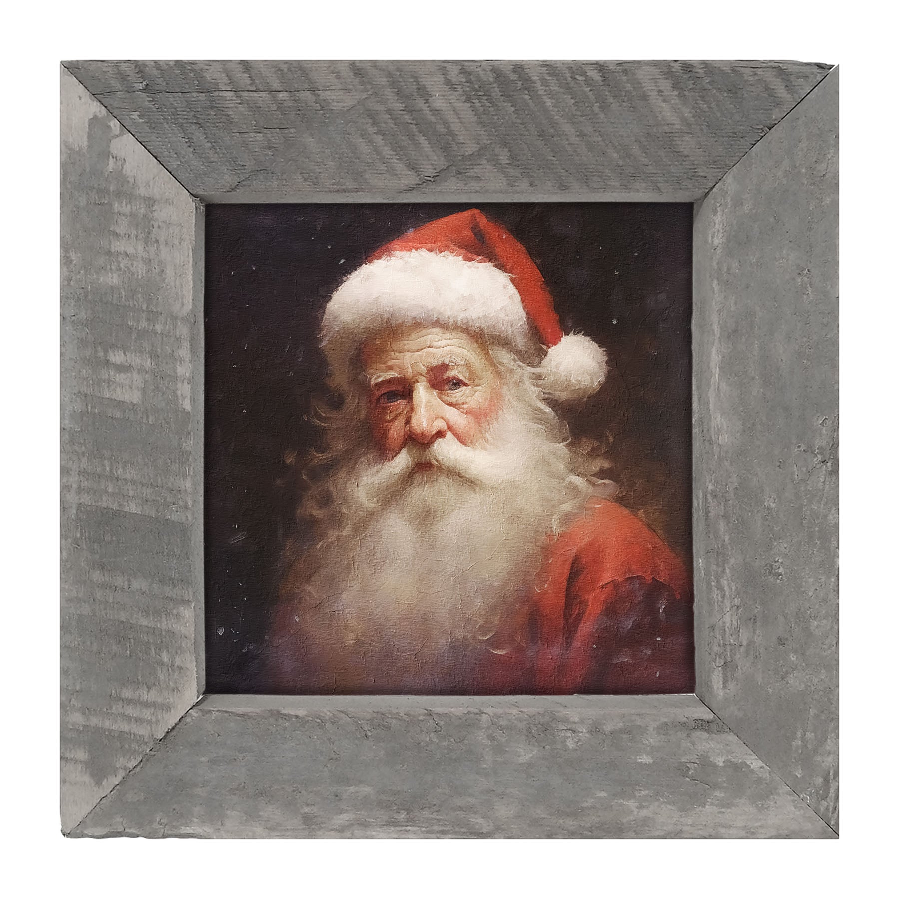 Santa portrait 6 - Framed Art