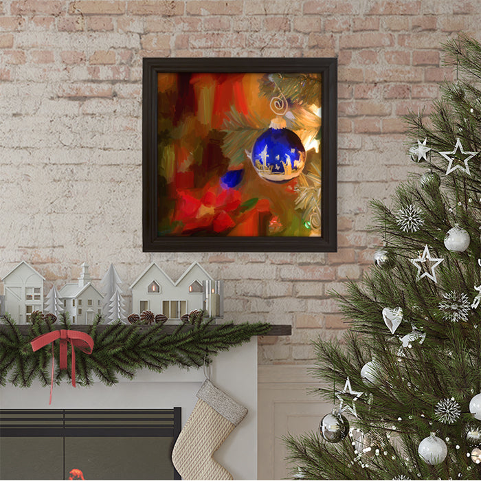 Merry Christmas | postcard Art Magnet | Ginger Blue Decor