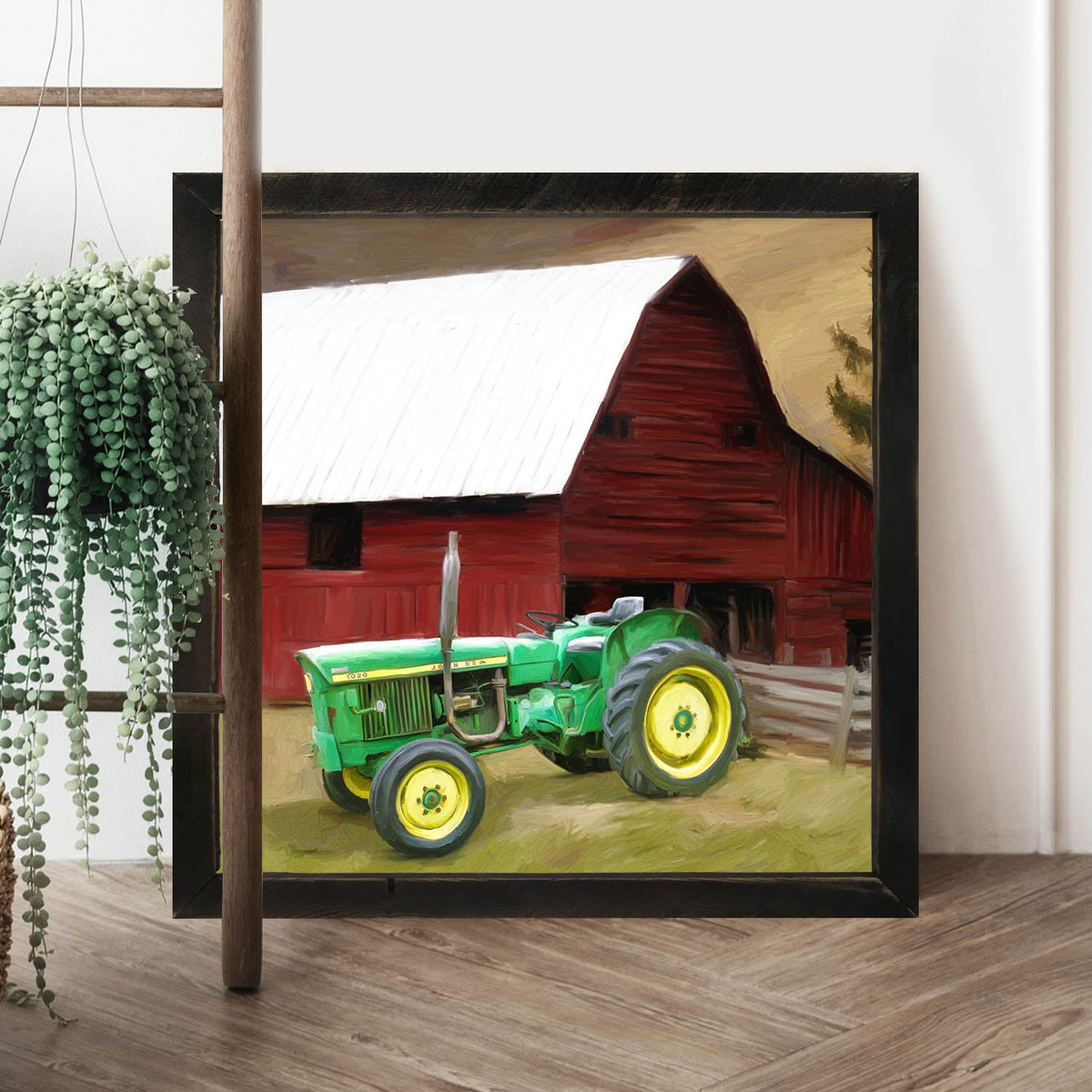 Vintage Green Tractor