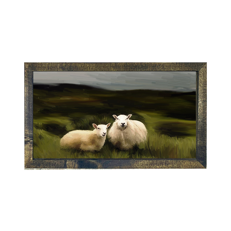 Two sheep pasture