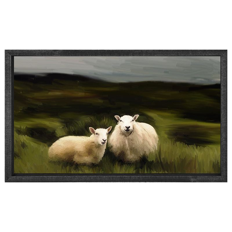 Two sheep pasture