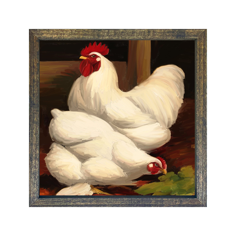 Rooster - white